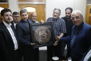 عیادت استاندار اصفهان از جانباز شیمیایی شهرستان برخوار