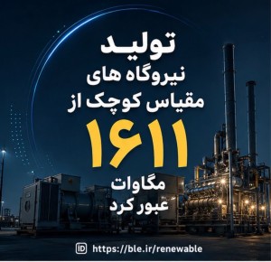 تولید نیروگاه های مقیاس کوچک از ۱۶۰۰ مگاوات عبور کرد
