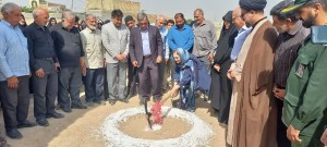 کلنگ احداث مدرسه ۳ کلاسه در روستای کافشان فلاورجان به زمین زده شد