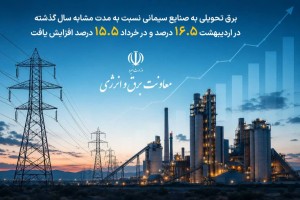 افزایش برق تحویلی به صنایع سیمانی اردیبهشت۱۶.۵%خرداد ۱۵.۵%