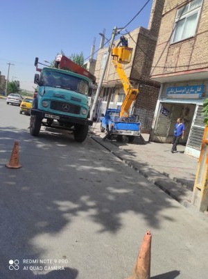 اصلاح و تثبیت شبکه فشار ضعیف در زرین‌شهر