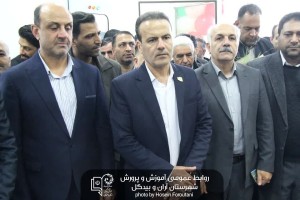آیین افتتاح مدرسه مجتمع فولاد کویر در آران و بیدگل