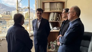 بازدید از ساختمان آسیب‌دیده شرکت توزیع نیروی برق
