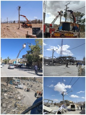 خسارت ۱۰۰ میلیارد ریالی جنگ رمضان به شبکه برق شهرضا
