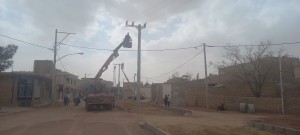 جابجایی شبکه ۲۰ کیلوولت در حبیب‌آباد
