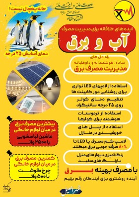 ایده های خلاقانه برای مدیریت مصرف آب و برق