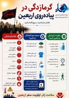 گرمازدگی در پیاده‌روی اربعین؛ آشنایی با علائم و راهکارهای پیشگیری