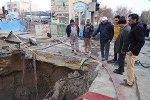 بازدید از مراحل بازسازی خط اصلی انتقال فاضلاب خیابان‌های رباط دوم و شهید طاهرزاده