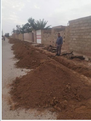 اصلاح 2500 متر شبکه آب در شهر فرخی