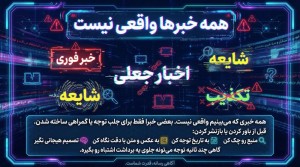 همه خبرها واقعی نیستند