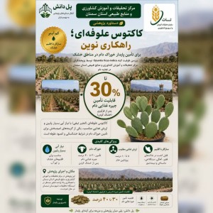 کاکتوس علوفه‌ای؛ راهکاری نوین برای تأمین پایدار خوراک دام در مناطق خشک