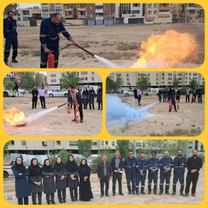 برگزاری دوره بازآموزی اطفاء حریق