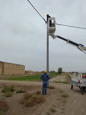 ریگلاژ شبکه های روستای اسلام آباد شهرستان هرند