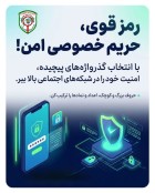 رمز قوی، کلید حفظ حریم خصوصی توست!