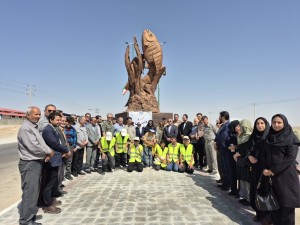 رونمایی از تندیس ماهی آفانیوس اصفهانی