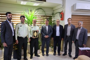 دیدارمدیرعامل آبفا با فرمانده انتظامی استان اصفهان و تجلیل از تلاش‌های شبانه روزی مأمورین انتظامی