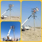 ارتقای پایداری و هوشمندسازی شبکه برق ورزنه با اجرای موفق عملیات خط گرم