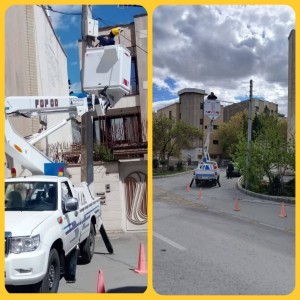 رفع خاموشی معابر در مناطق ۵ و ۶ اصفهان