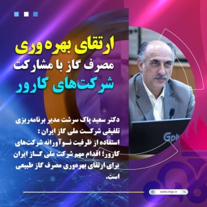 ارتقای بهره‌وری مصرف گاز با مشارکت شرکت‌های کارور