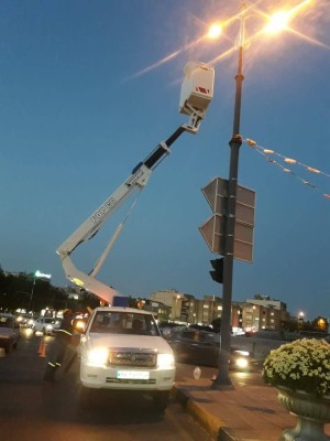 بهینه‌سازی روشنایی میادین اصلی منطقه ۵ برق اصفهان