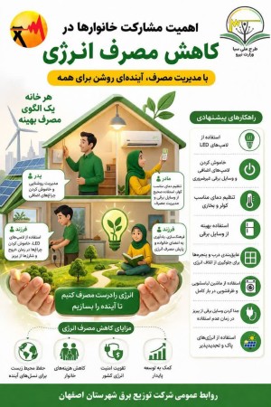 اهمیت مشارکت خانواده ها در مدیریت مصرف انرژی