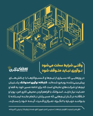 ارائه فضای کار اشتراکی در کارخانه نوآوری اسنواتک
