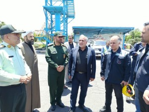 بازدید فرماندار لنجان و اعضای شورای تأمین شهرستان ازبخش‌های مختلف ذوب‌آهن اصفهان