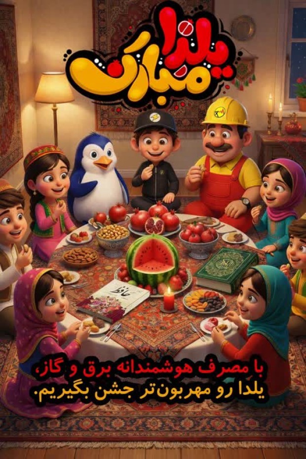 با مصرف هوشمندانه برق و گاز، یلدا رو مهربون‌تر جشن بگیریم